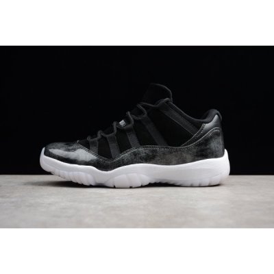 Nike Erkek Air Jordan 11 Retro Low Siyah / Metal Gümüş Basketbol Ayakkabısı Türkiye - P2FOSJ7M